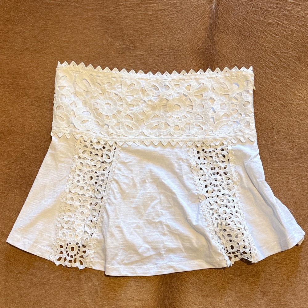 ASOS White Lace Detail Tank Top
